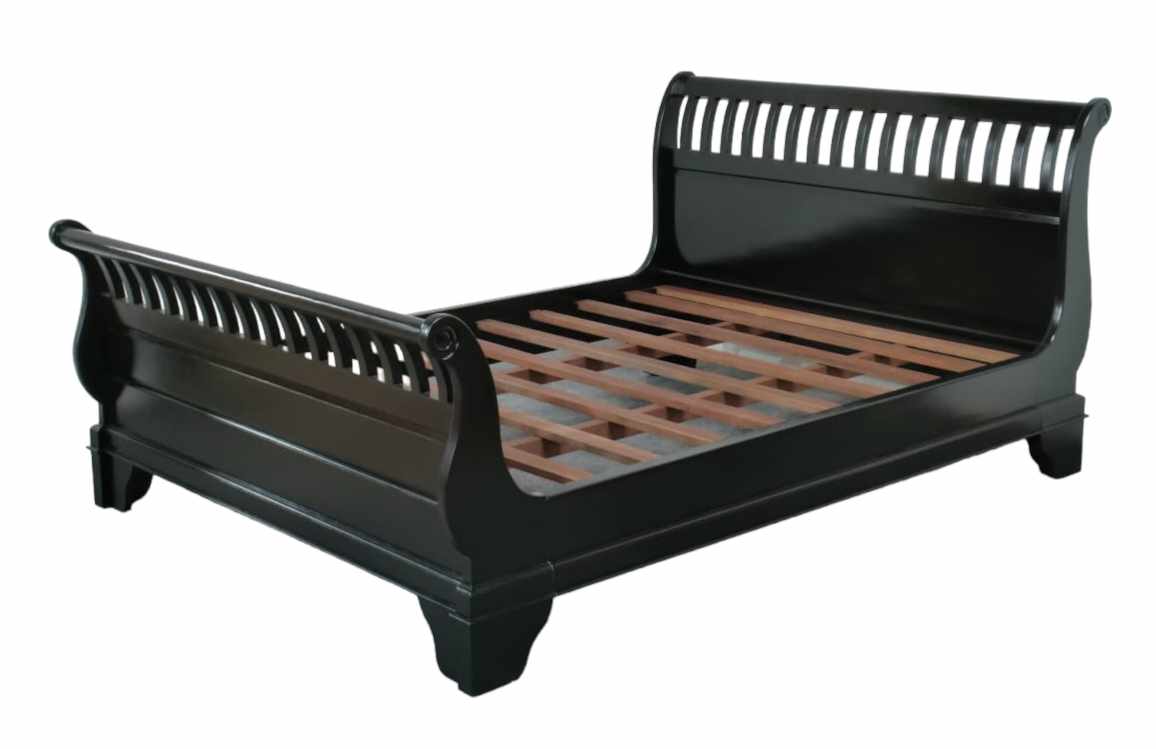 VENUS SLATED SLEIGH BED