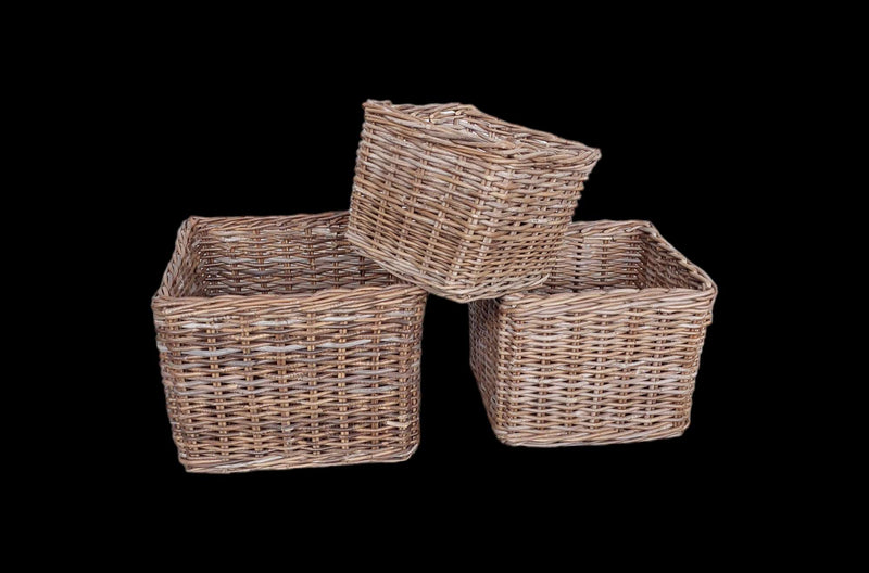 Set of 3 Rattan weaven Baskets