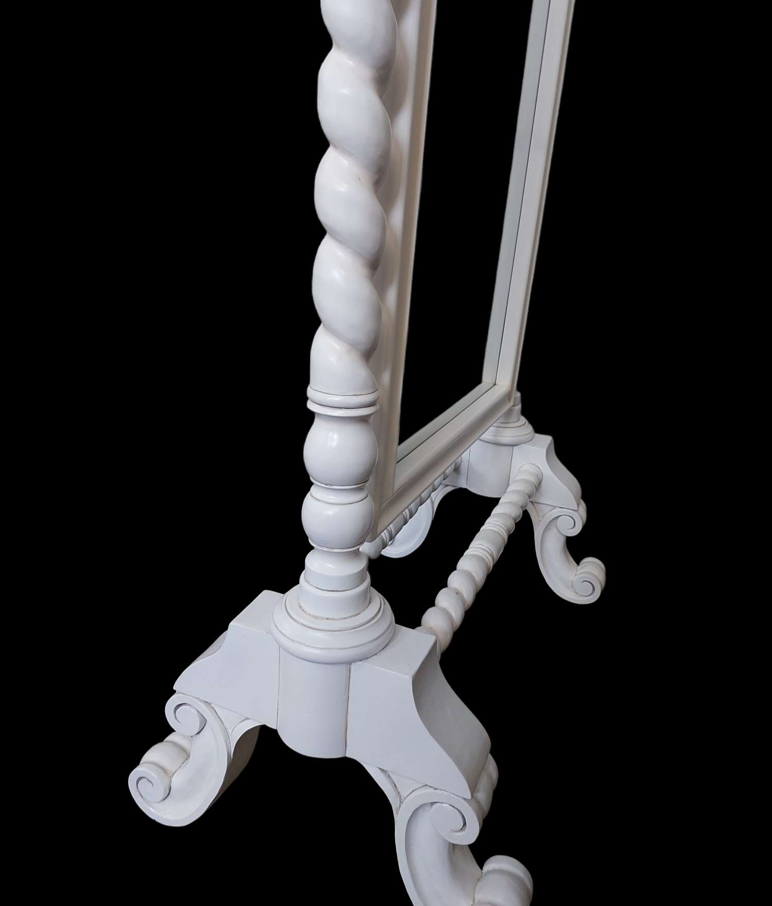 VALENTINA FRENCH BARLEY TWIST CHEVAL MIRROR