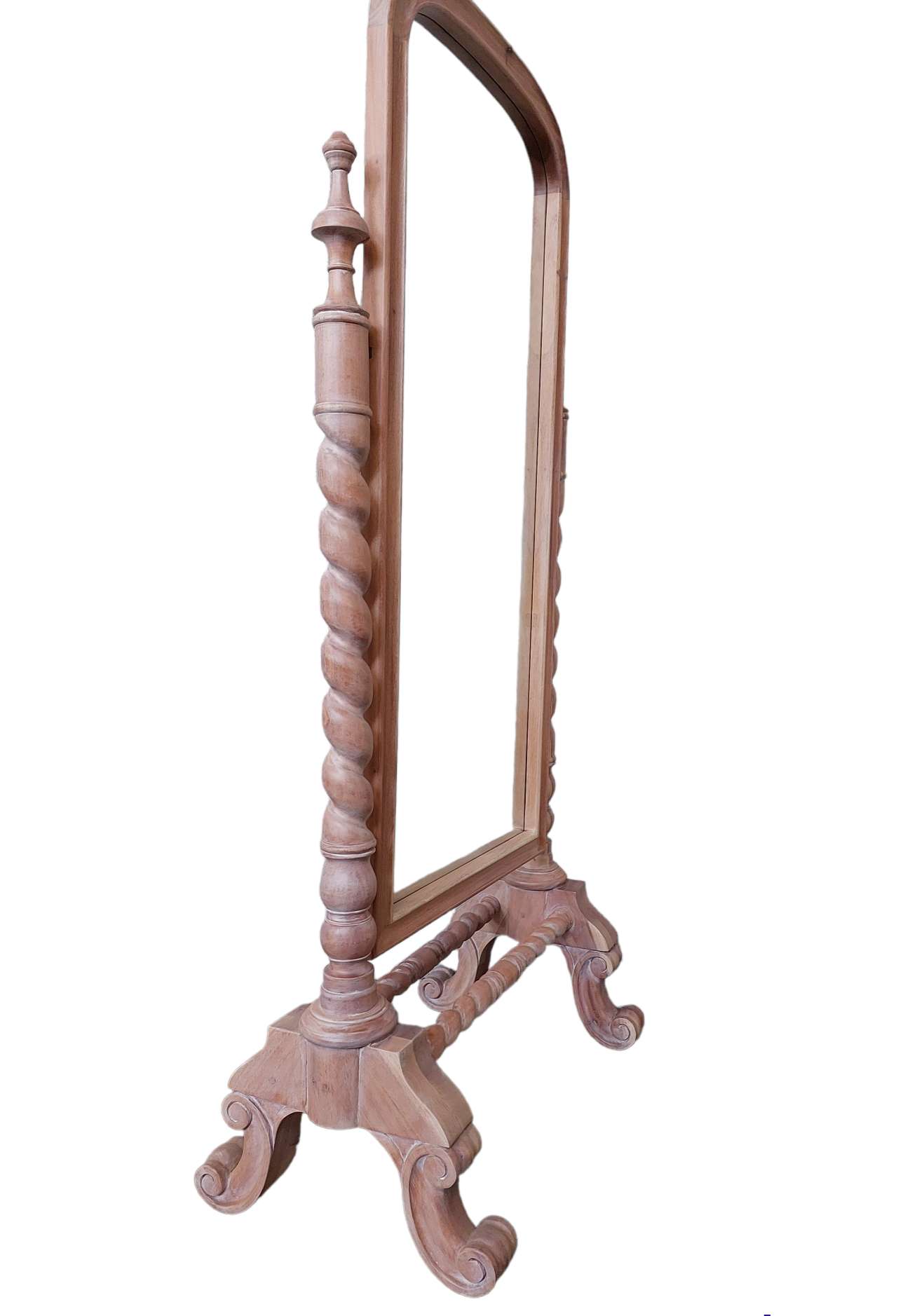 VALENTINA FRENCH BARLEY TWIST CHEVAL MIRROR