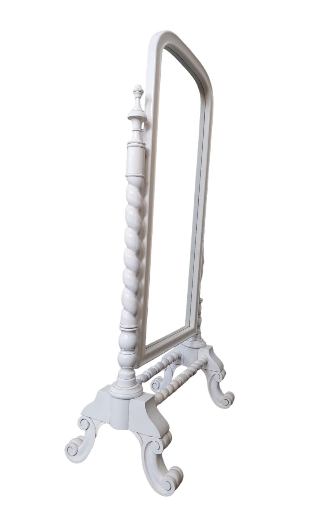 VALENTINA FRENCH BARLEY TWIST CHEVAL MIRROR