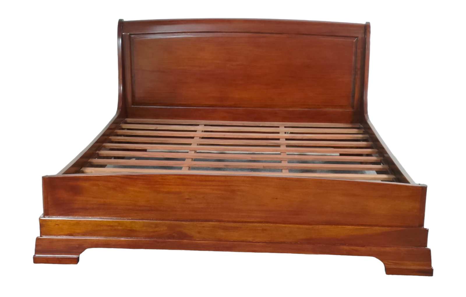 NEPTUNE MAHOGANY WOOD SLEIGH BED