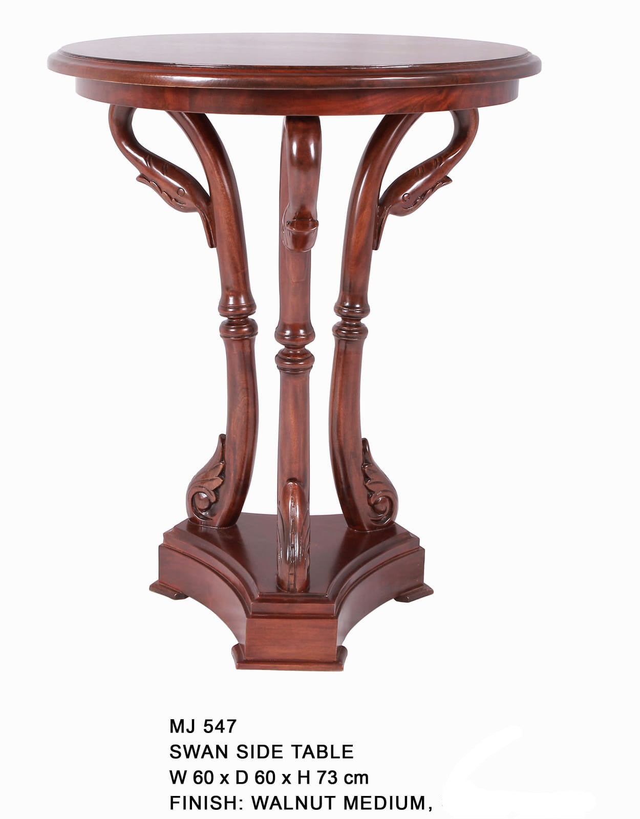 CRESSON HAND CARVED SWAN TABLE