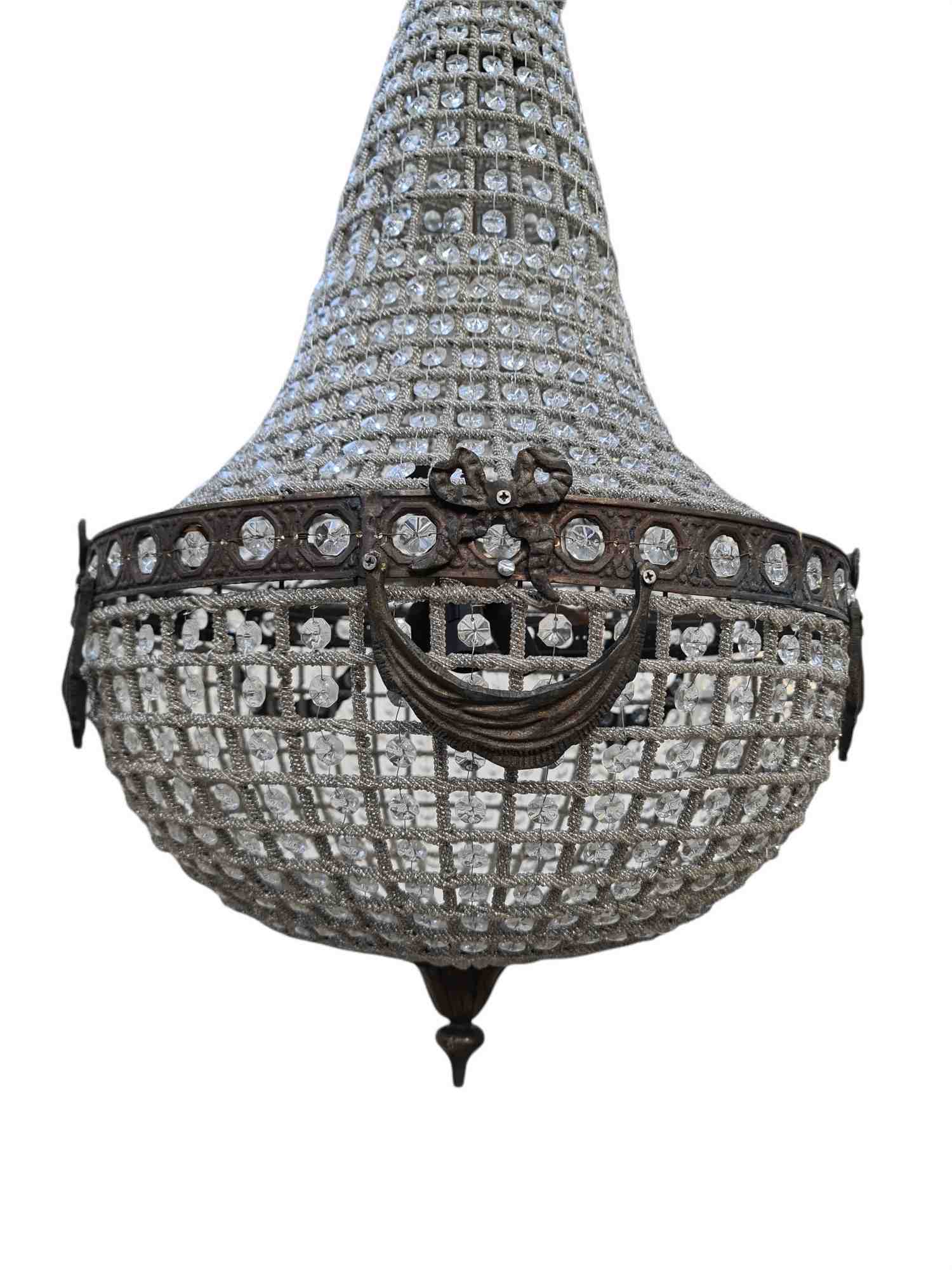 Long French Country Chandelier