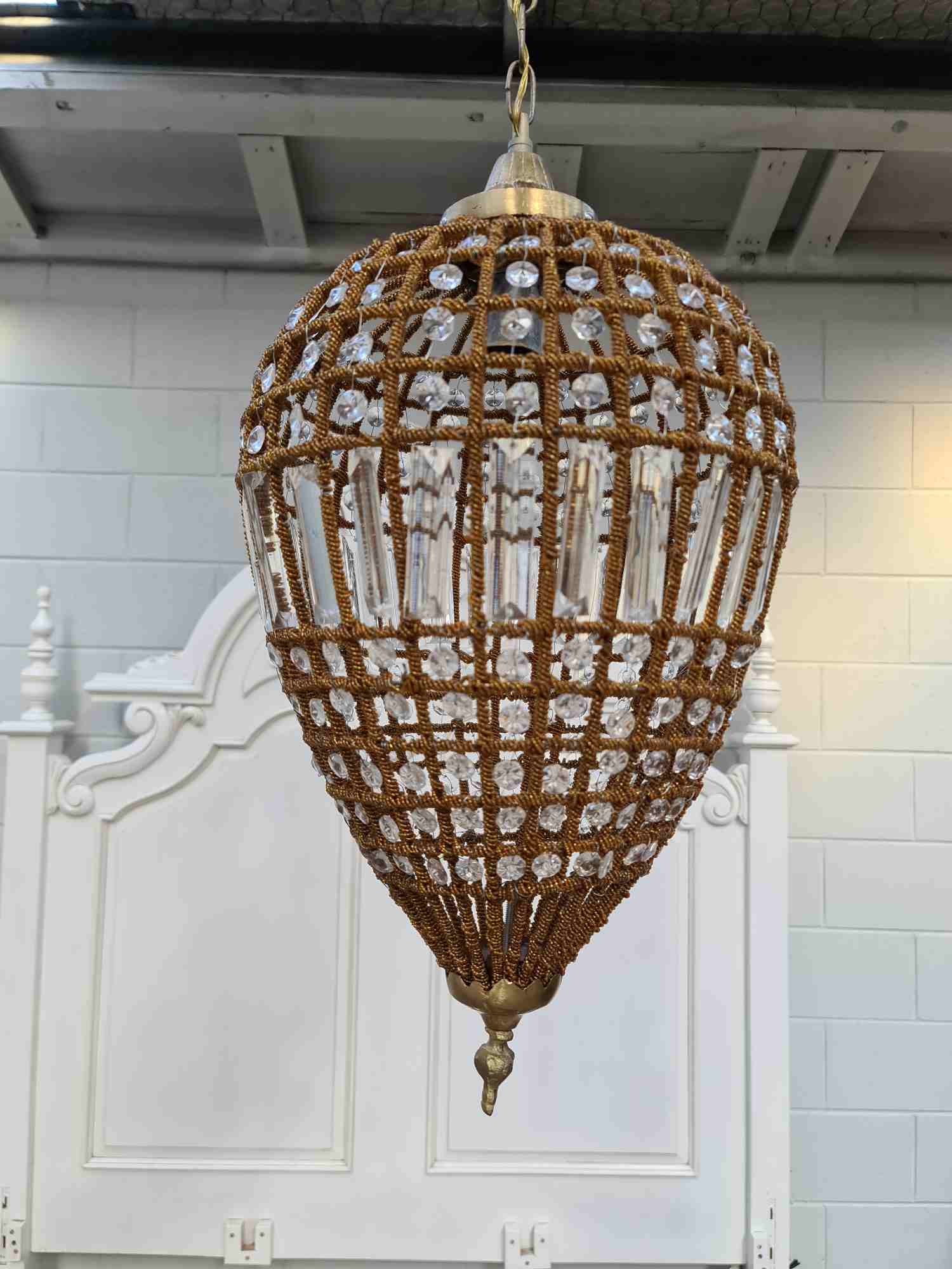 Hand Beaded Chandelier