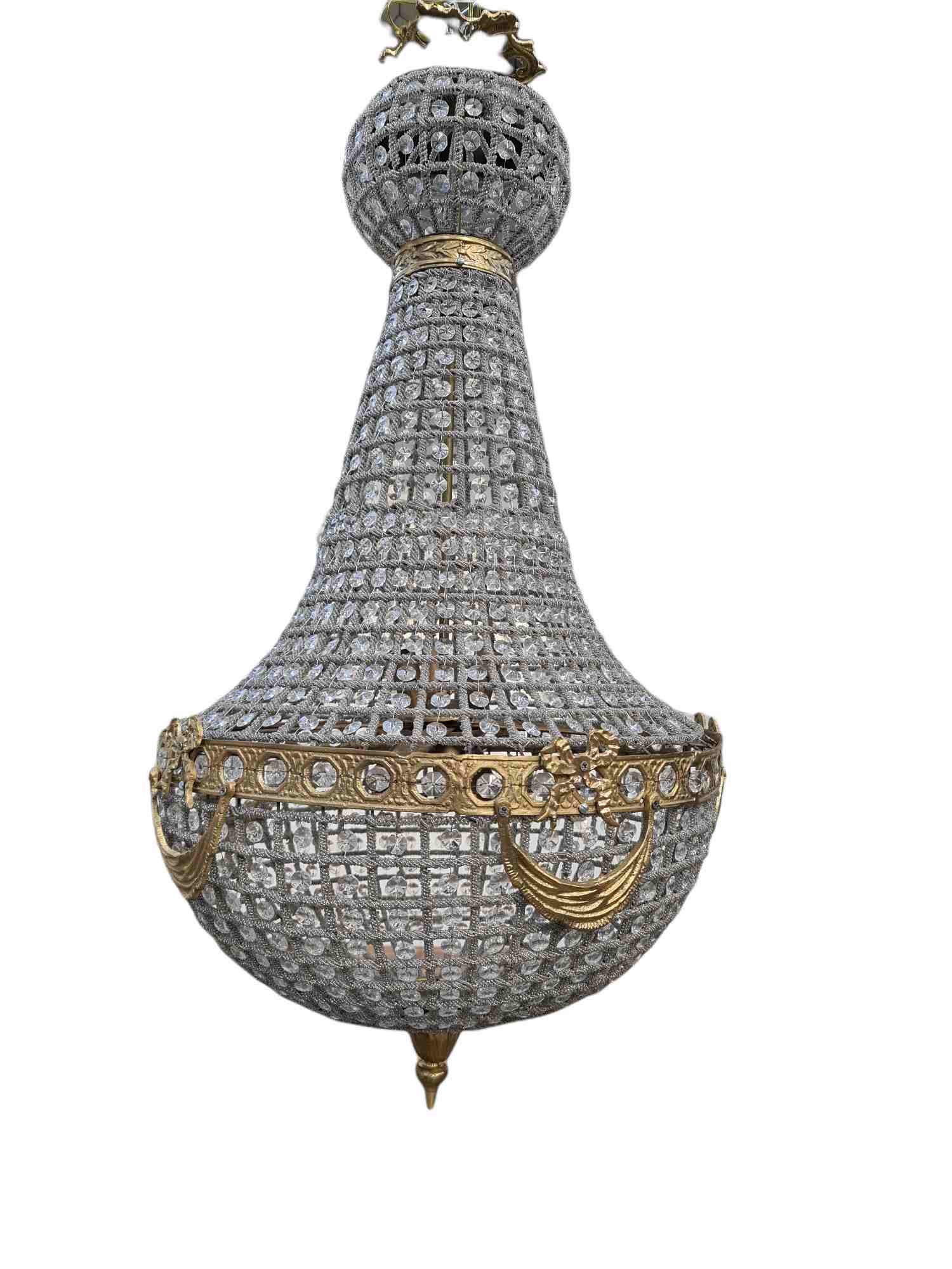 Long French Country Chandelier