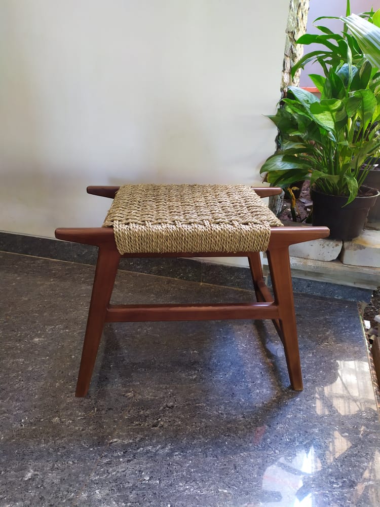 JIMBARRAN MID CENTURY TEAK STOOL