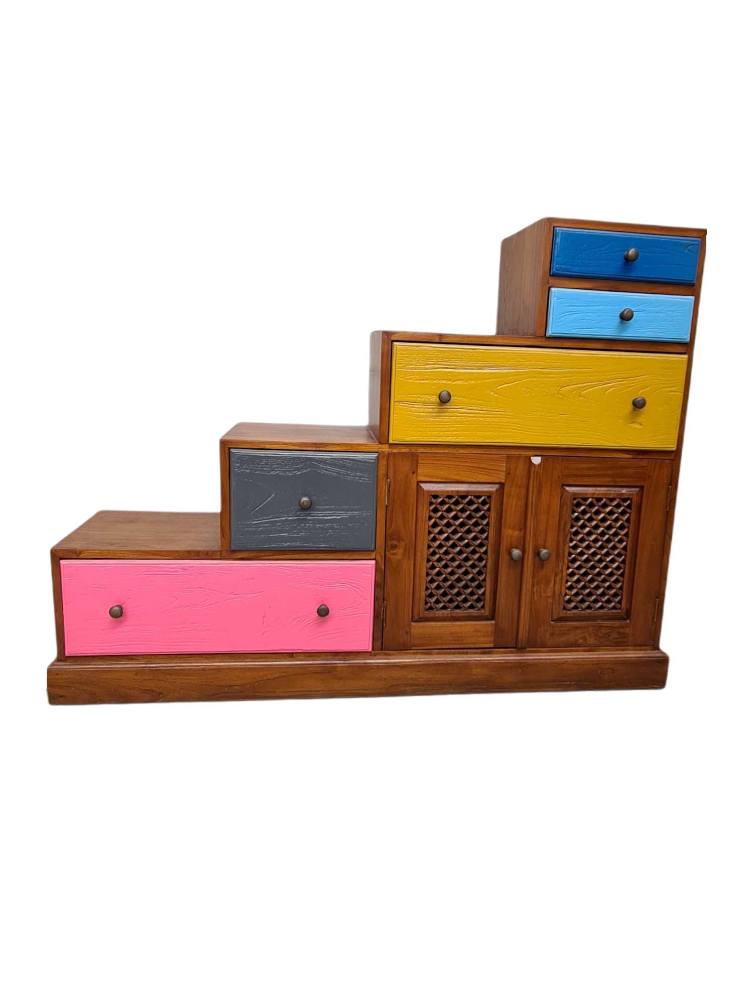 TEAK STEP CHEST / SIDEBOARD