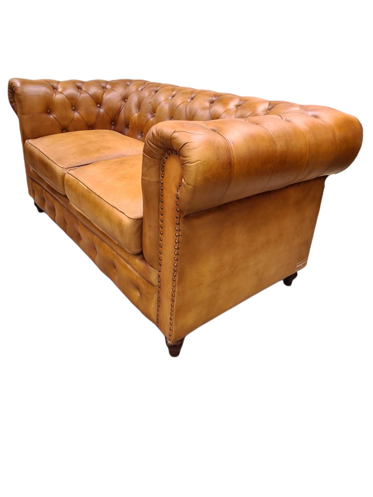Worcester Two seater Chesterfield Leather sofa