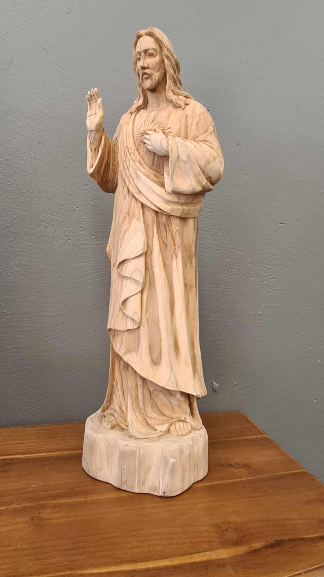 WOODEN JESUS STATUE