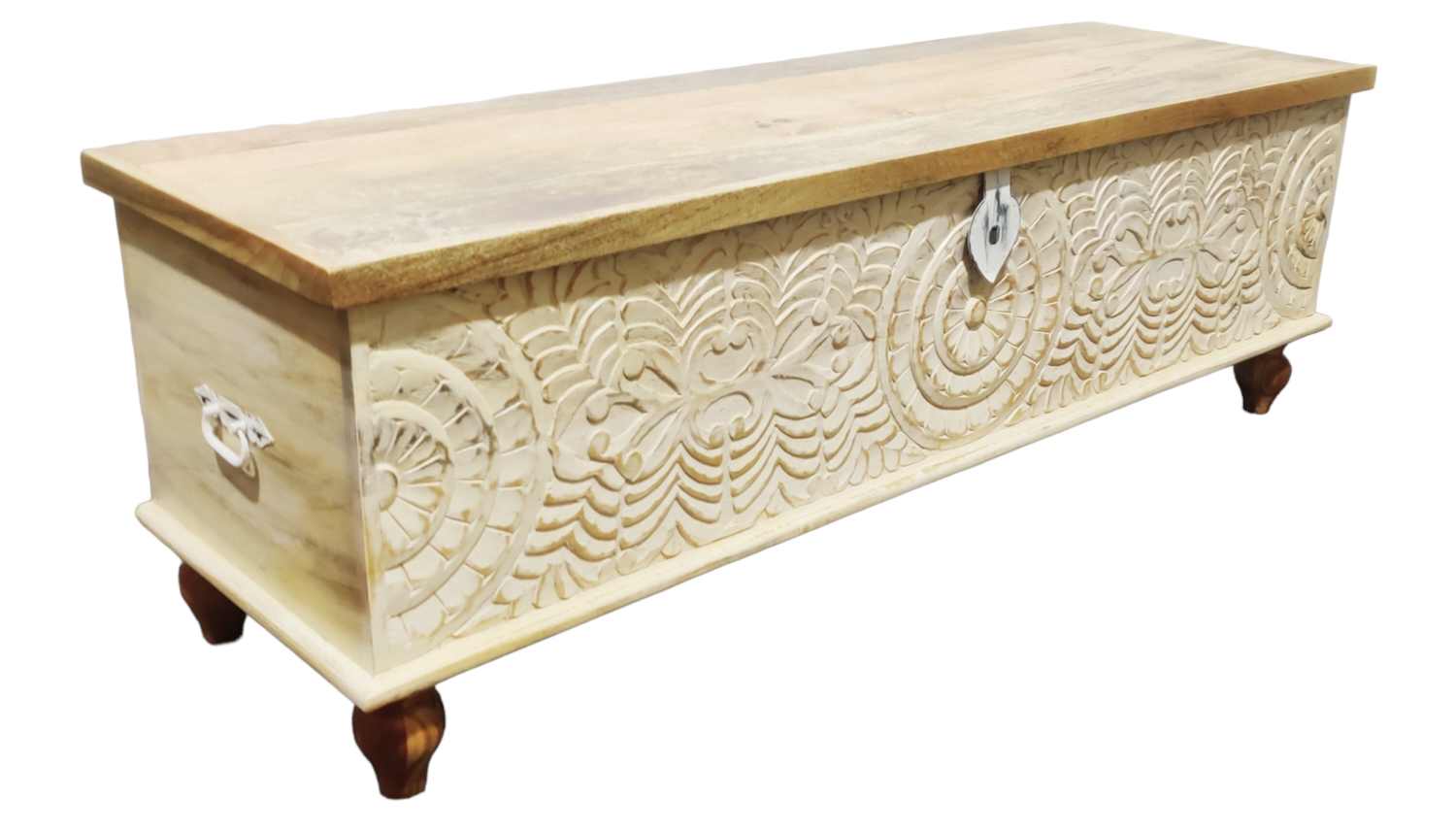 INDORE CARVED INDIAN TRUNK