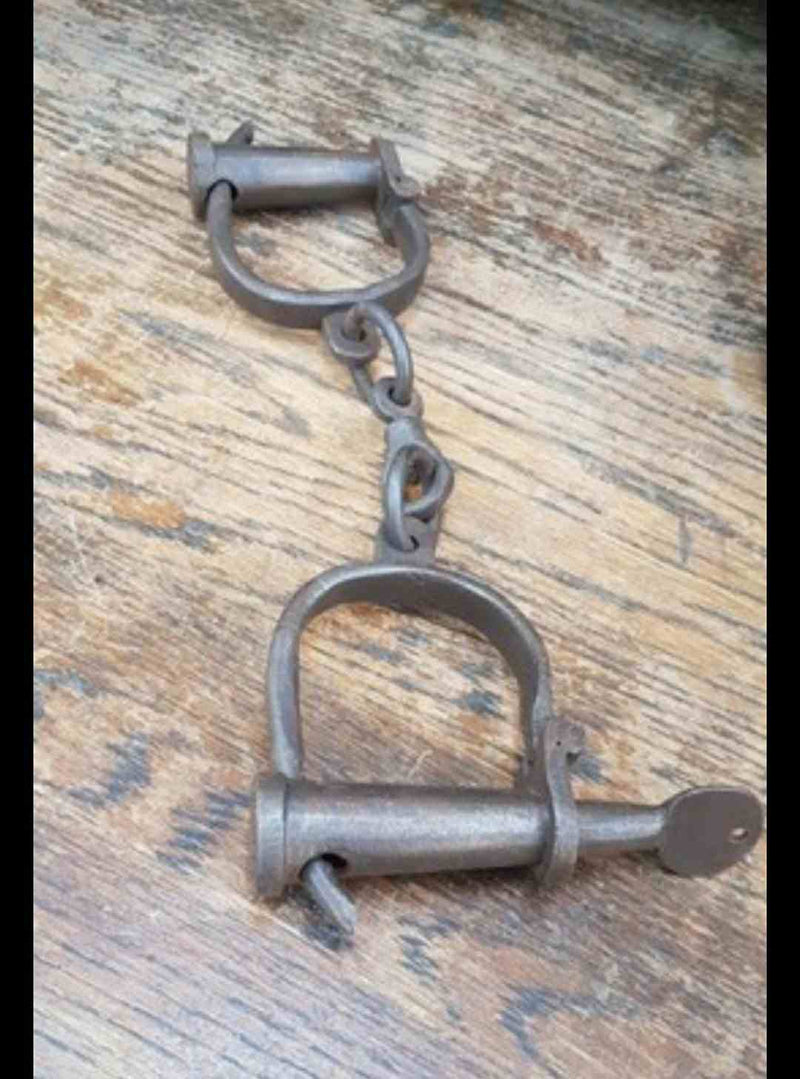 Solid Iron Handcuffs