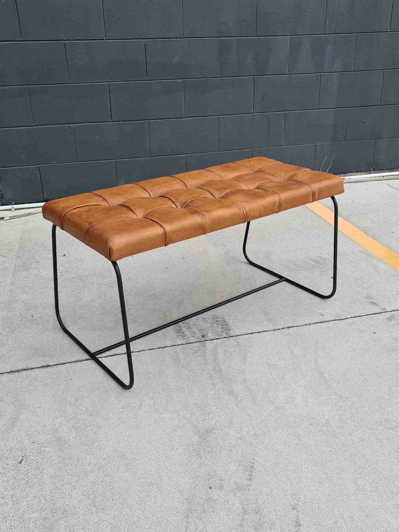 Manchester leather Bench seat