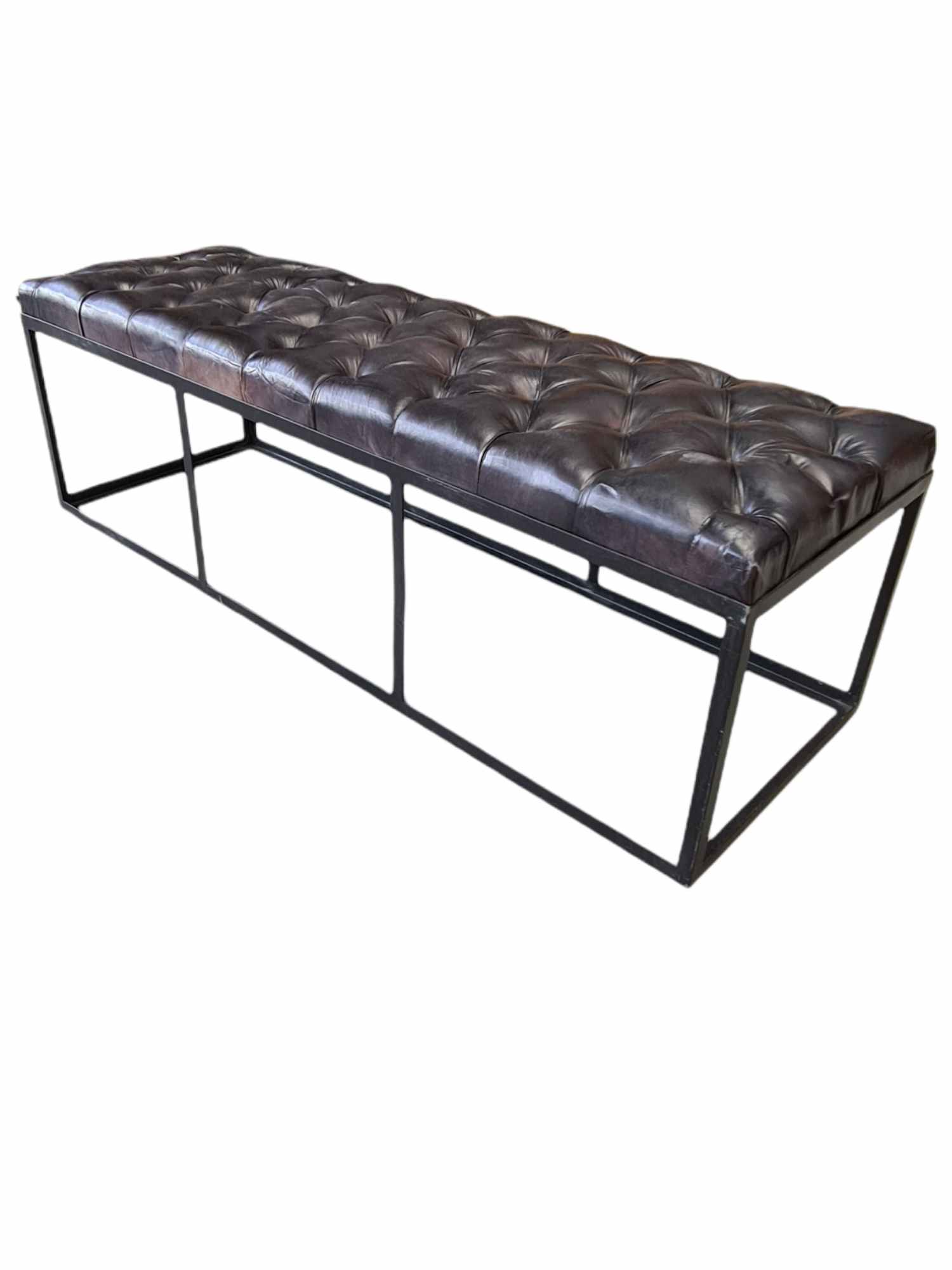 EDINBURGH LEATHER BENCH SEAT