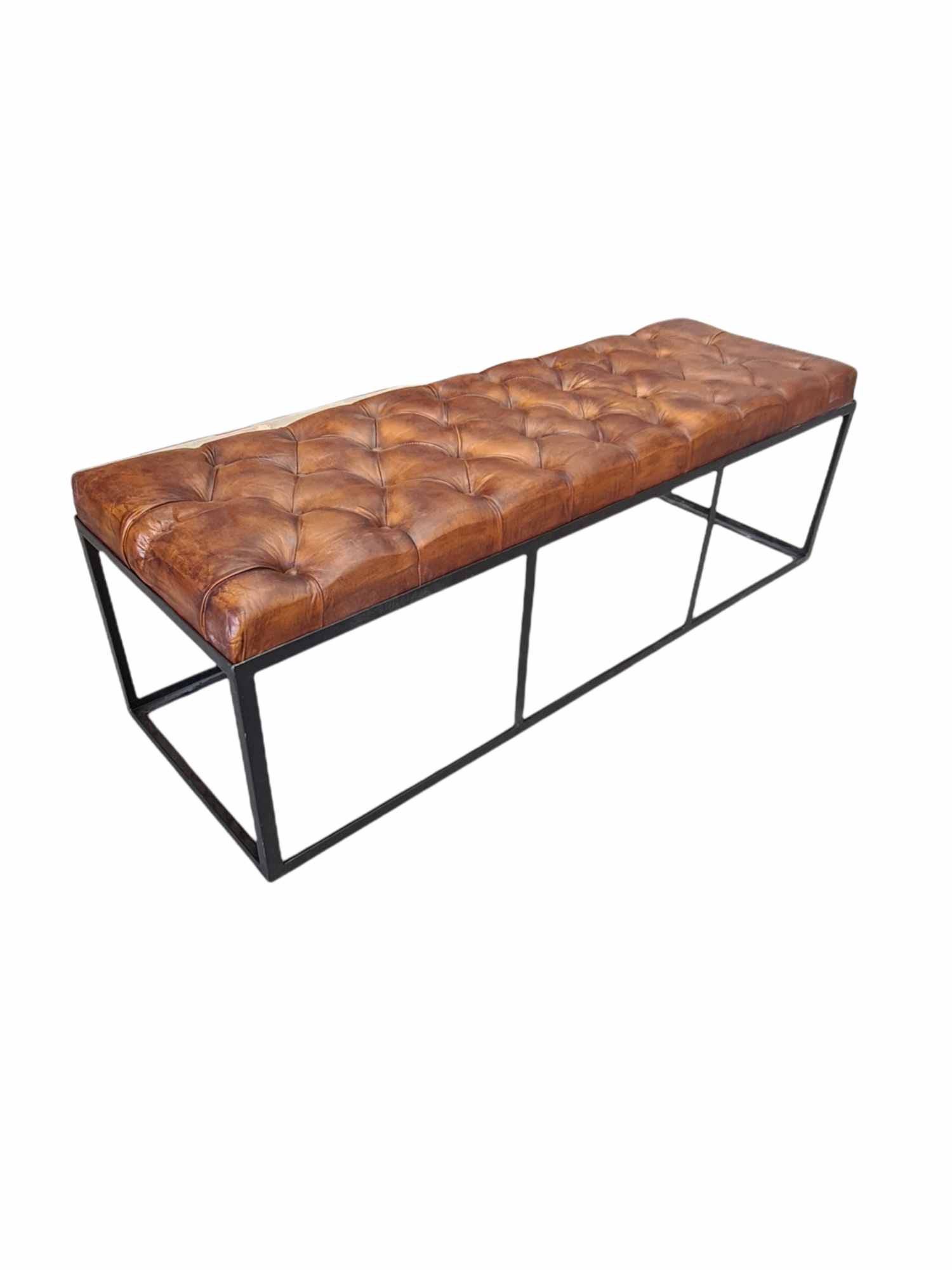EDINBURGH LEATHER BENCH SEAT