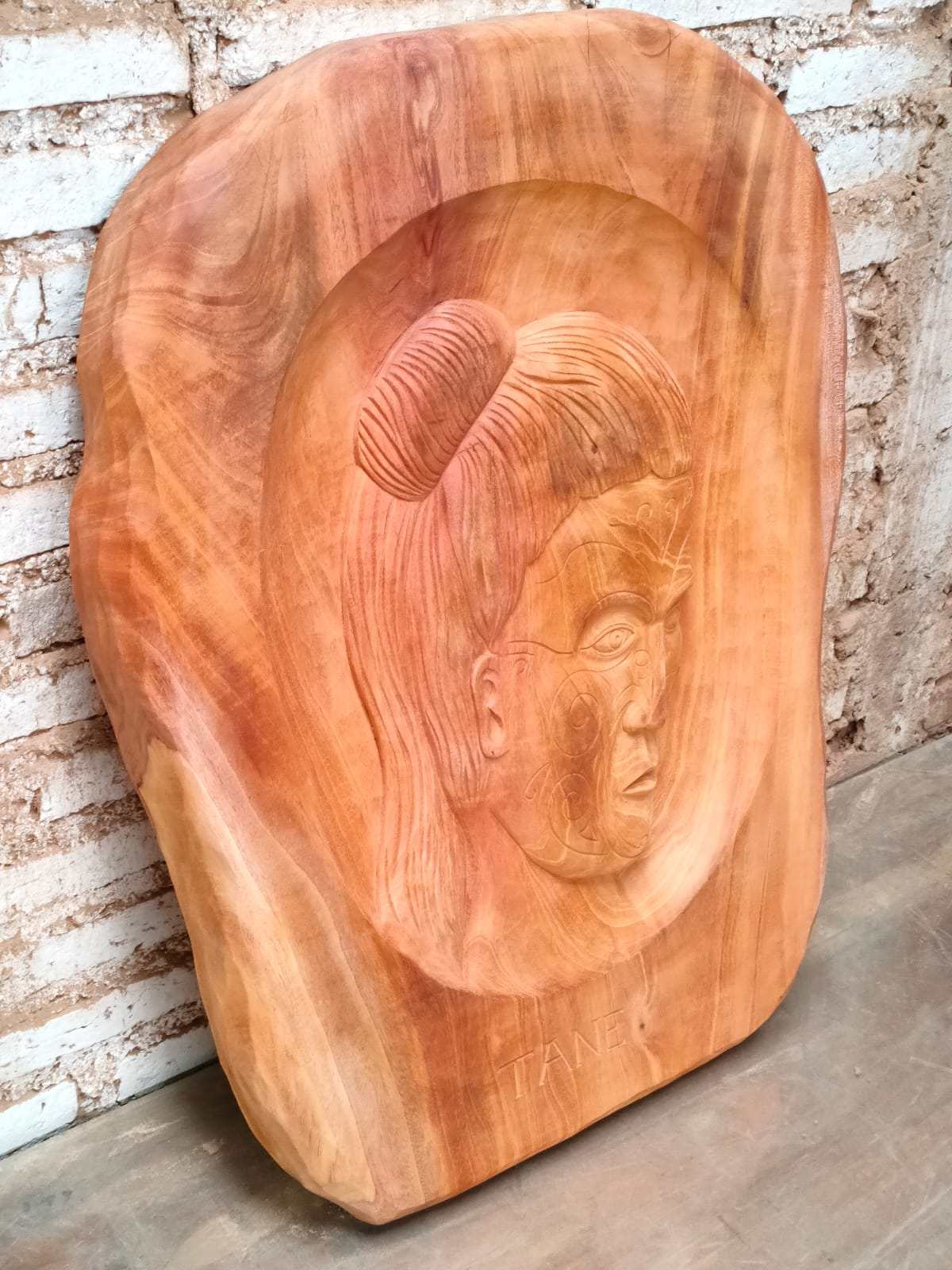 TANE MAORI WOODEN PANEL