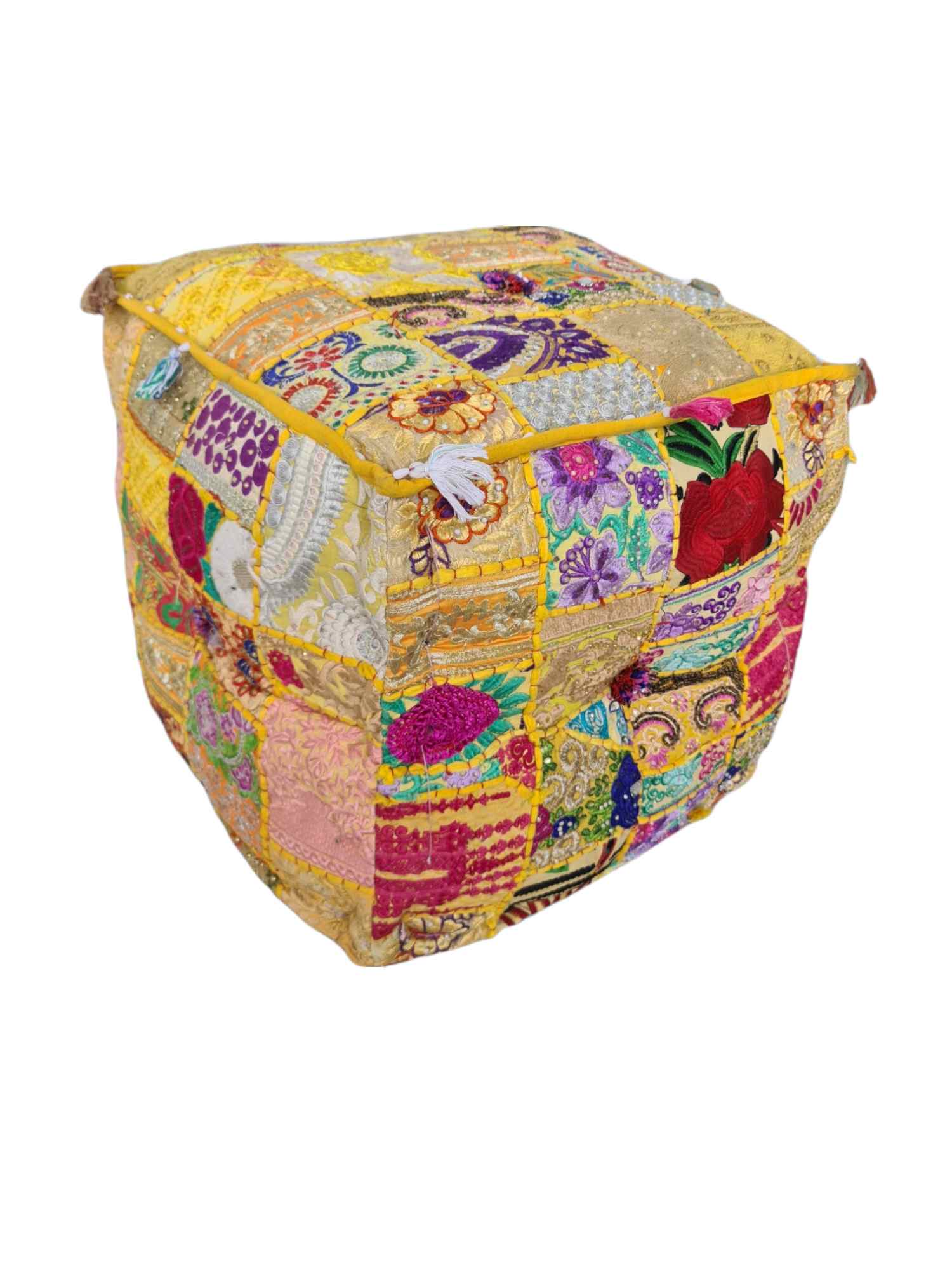 KORA RAJASTHANI POUF (SQUARE)