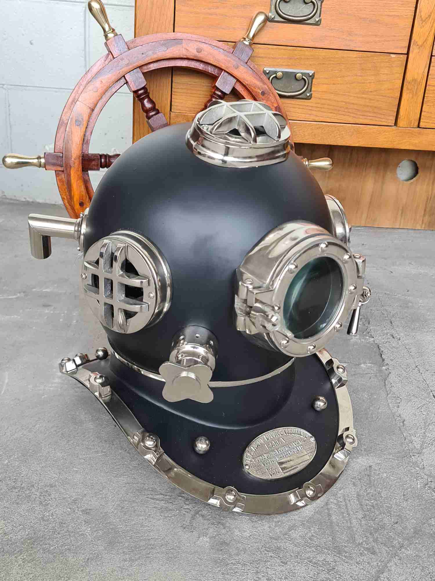 US Navy Reproduction Diving Helmet