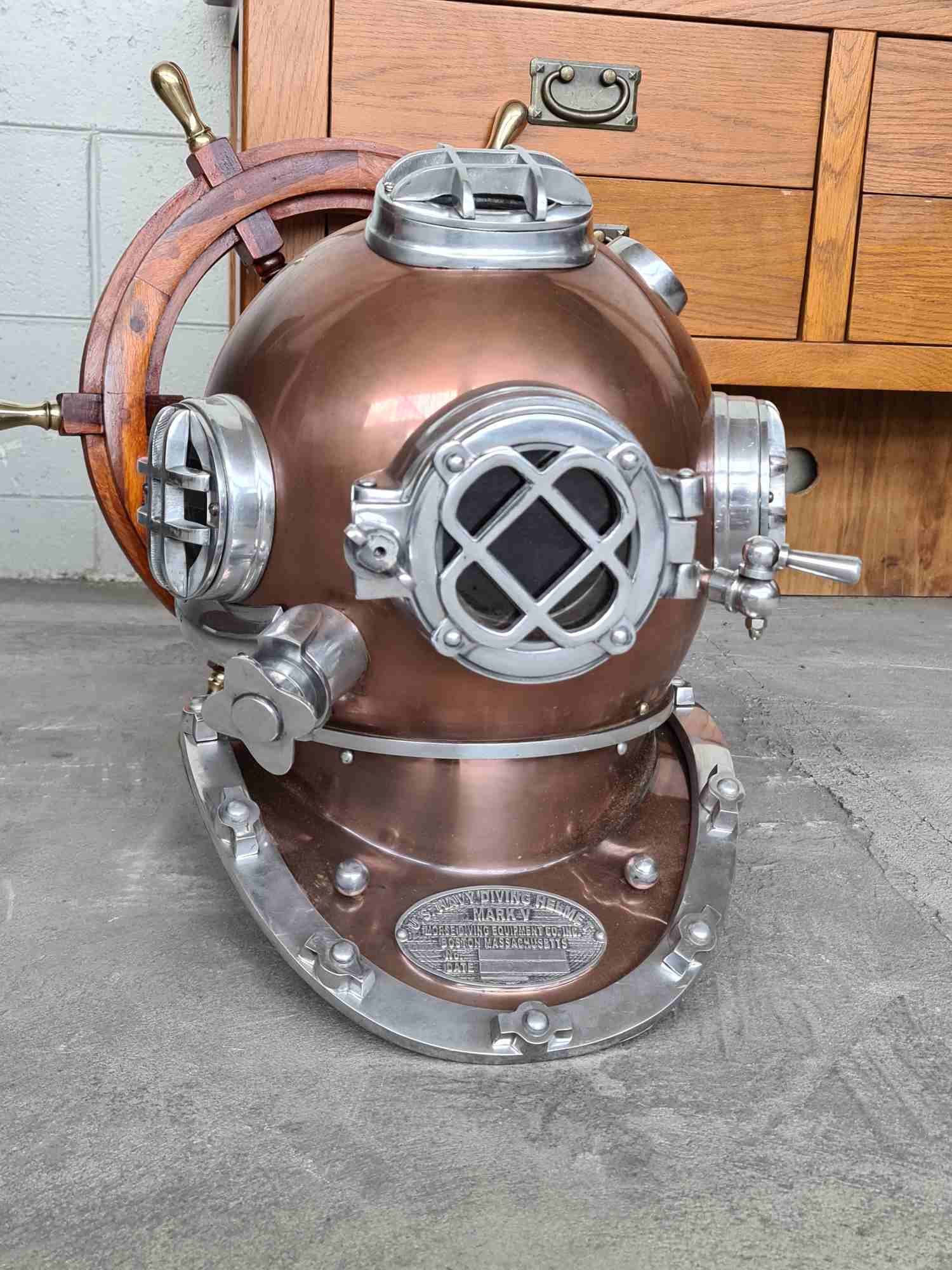 US Navy Reproduction Diving Helmet