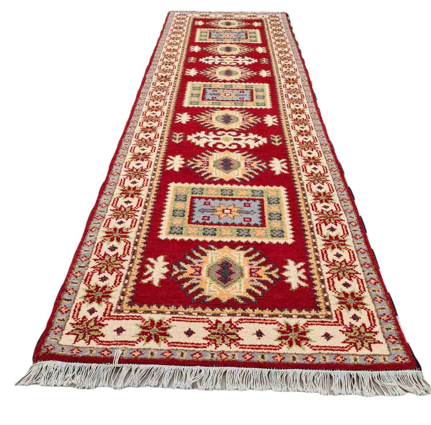 Hand Knotted Woll Hall Runner No 4