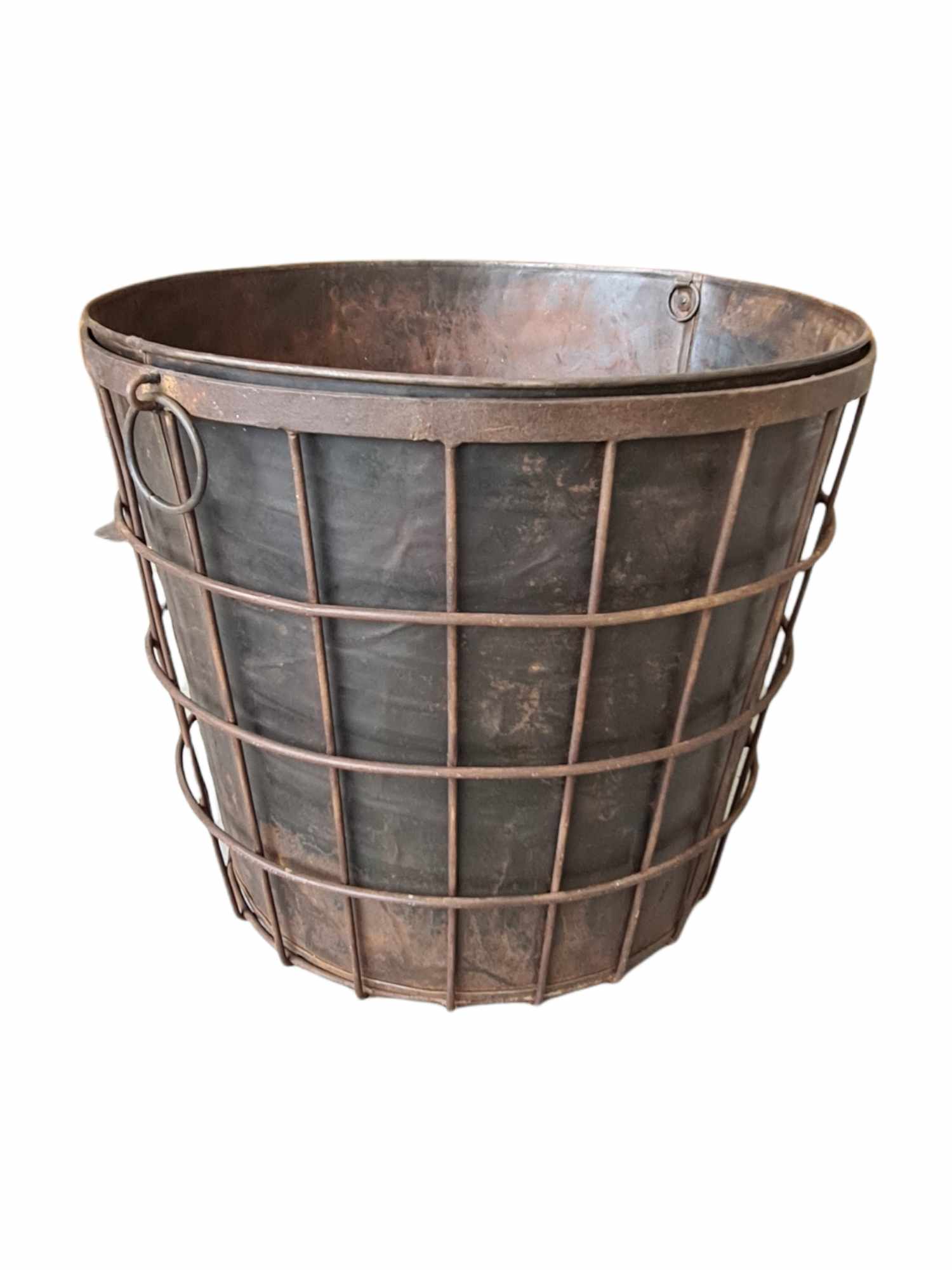 VINTAGE INDIAN LOG BOX / PLANTER