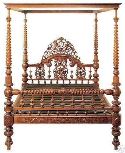 NORMANDY VICTORIAN FOUR POSTER CANOPY BED