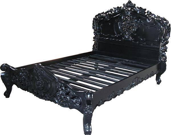 ROCOCO BED HAND CARVED