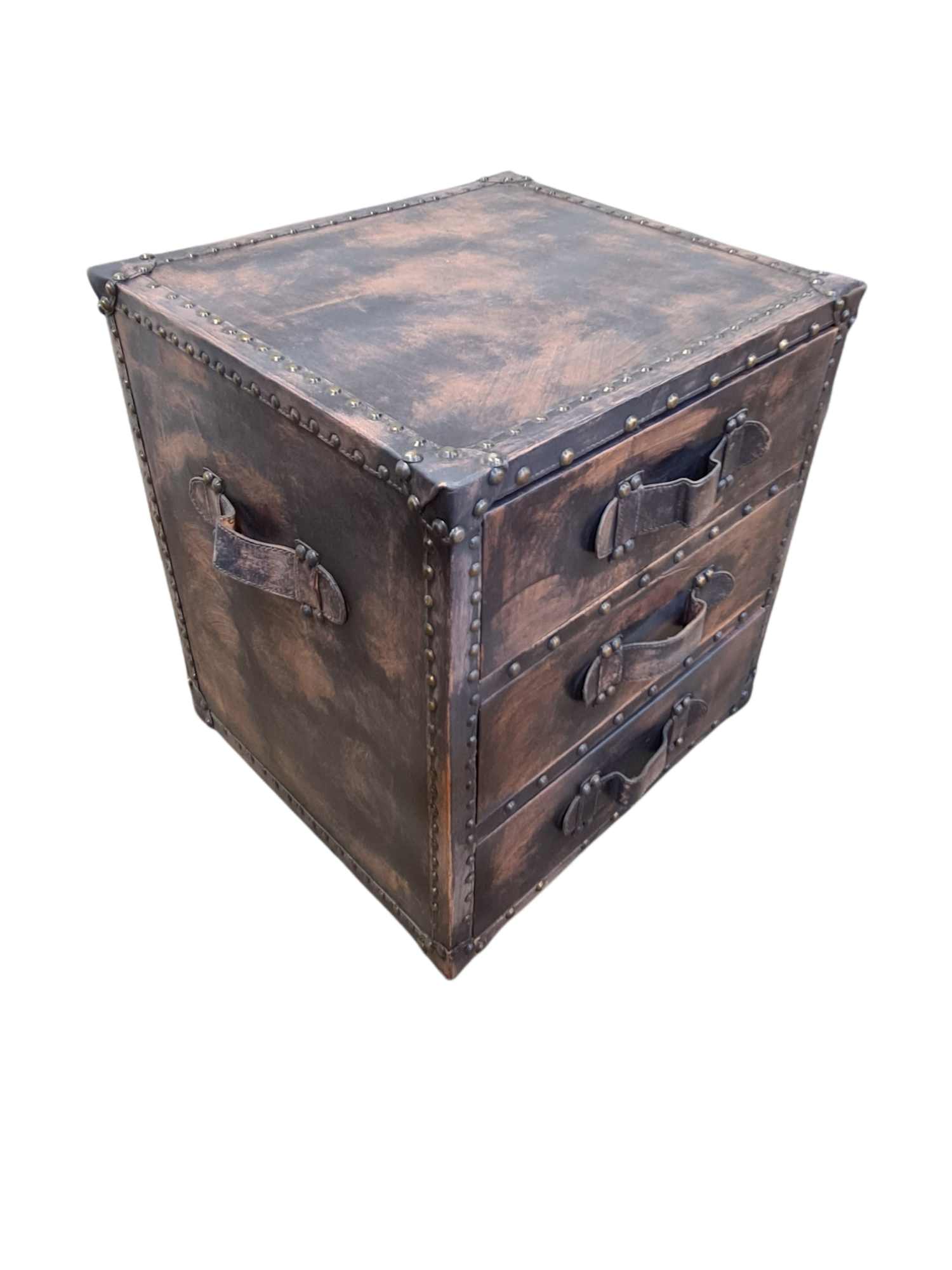 ROSENBERG COUNTRY LEATHER BEDSIDE