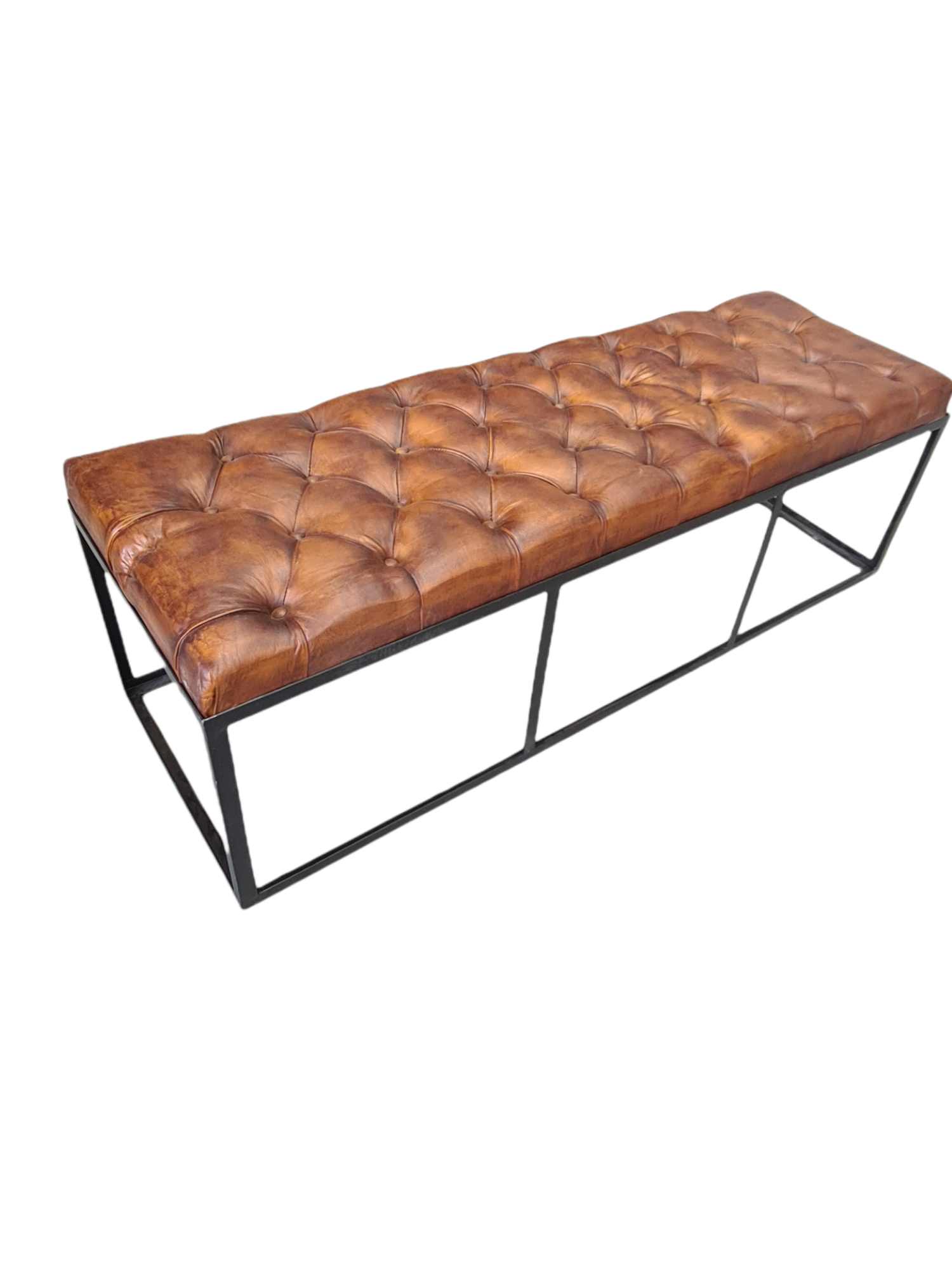 EDINBURGH LEATHER BENCH SEAT
