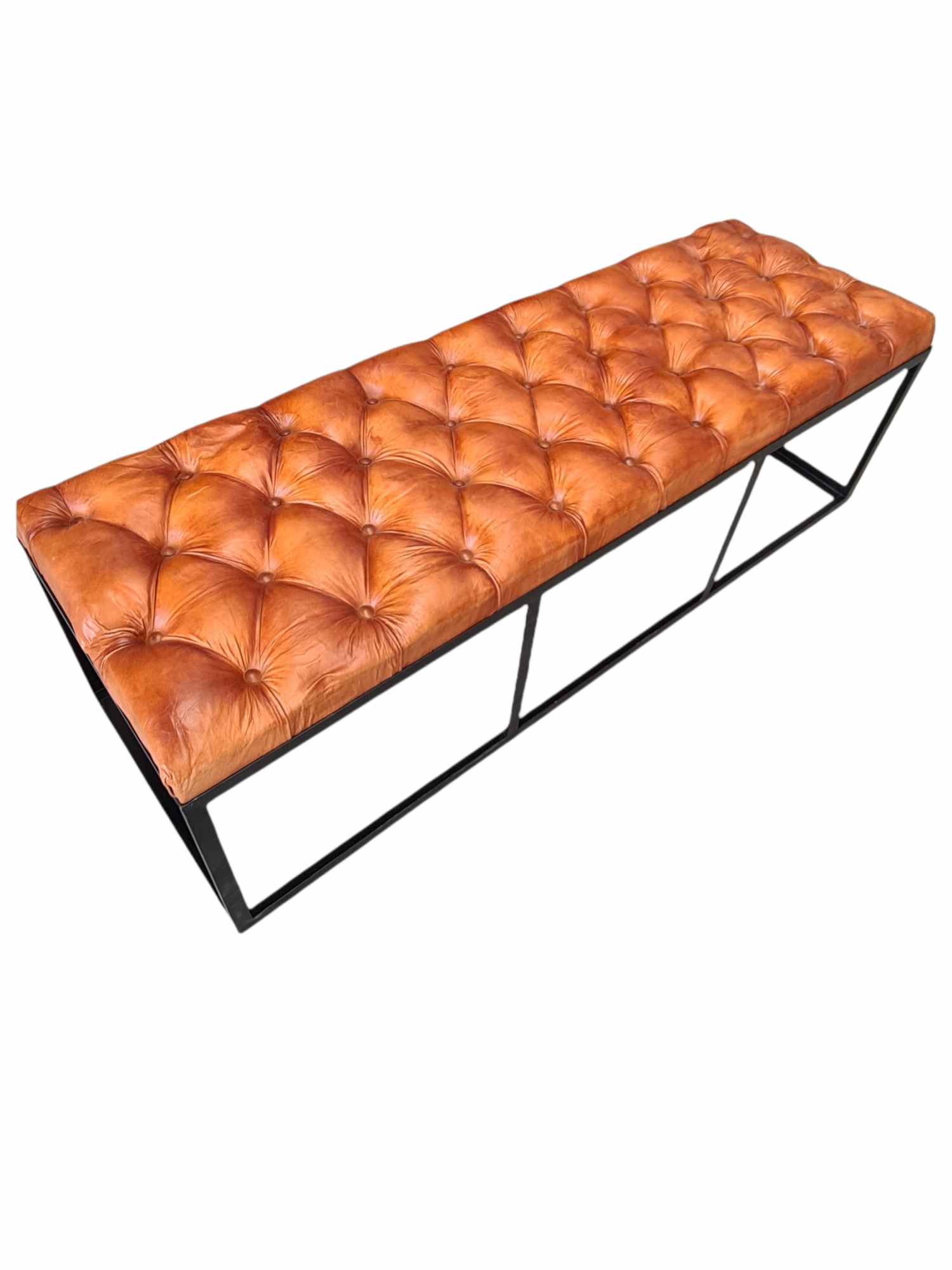 EDINBURGH LEATHER BENCH SEAT