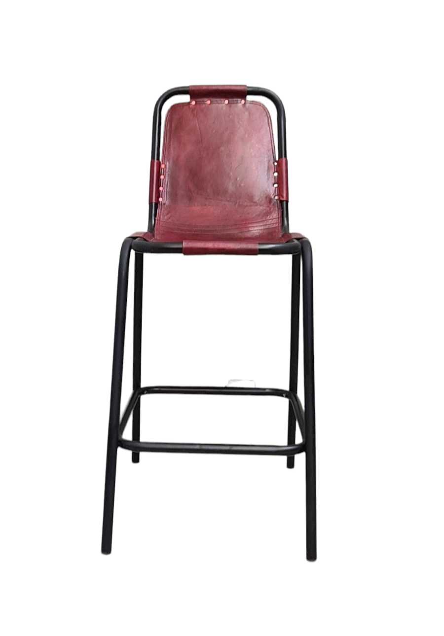 Les Arc Leather Barstool