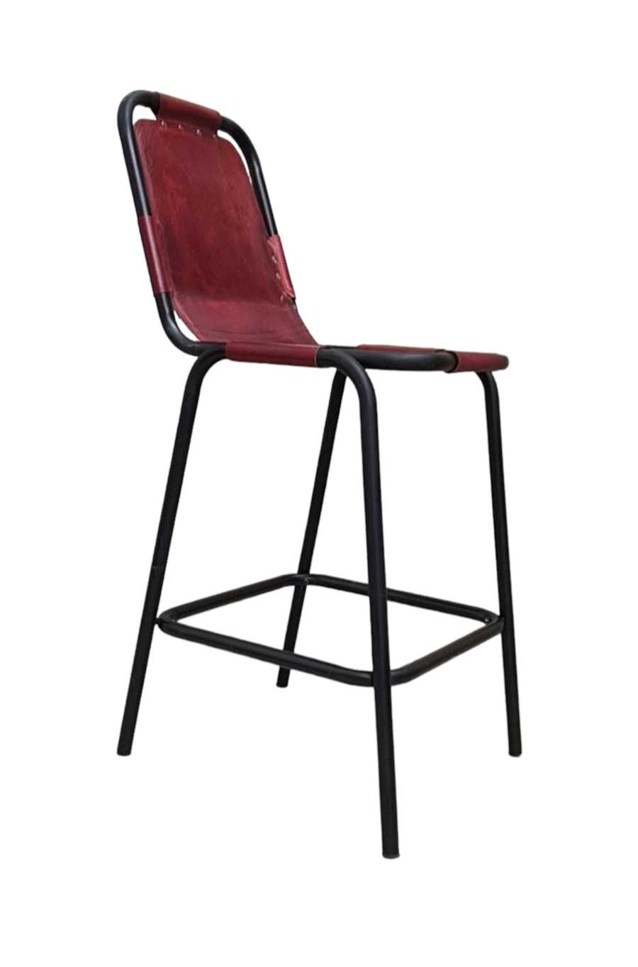 Les Arc Leather Barstool