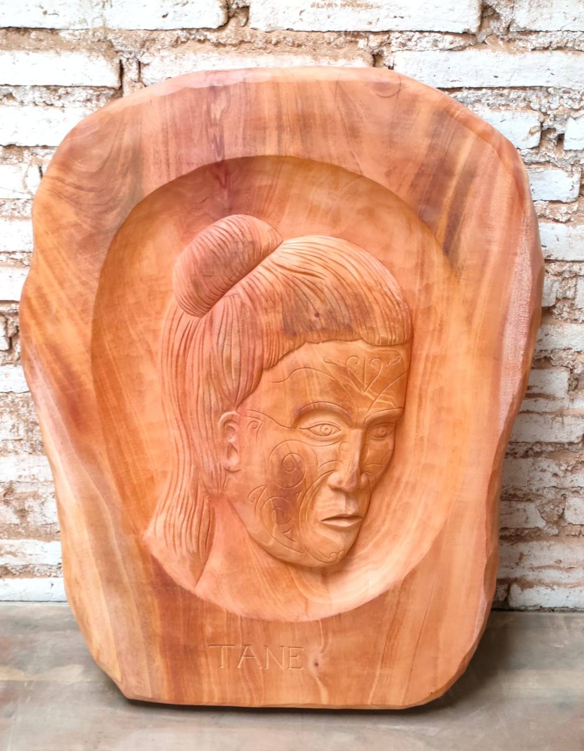 TANE MAORI WOODEN PANEL