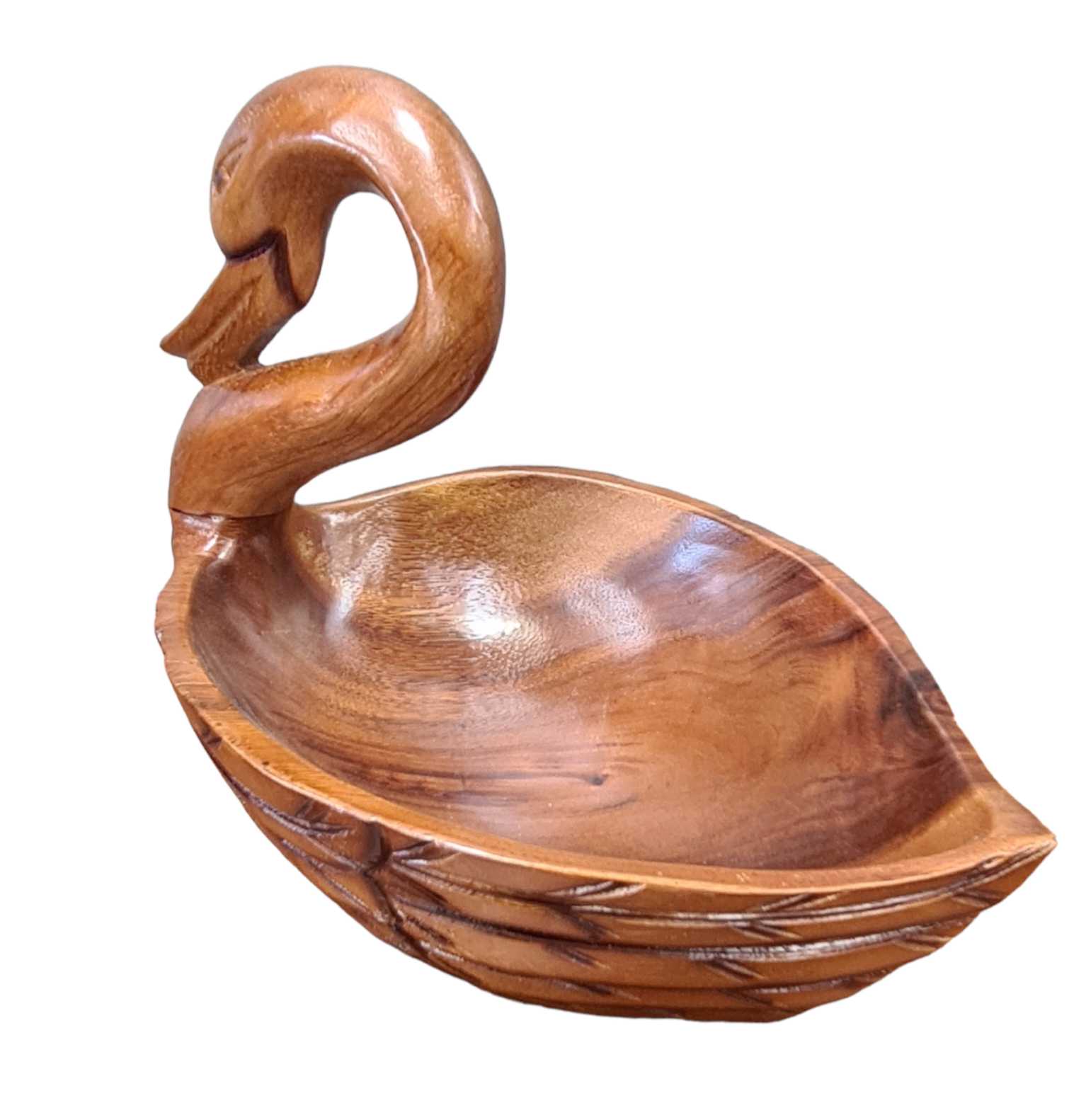WOODEN SWAN BOWL