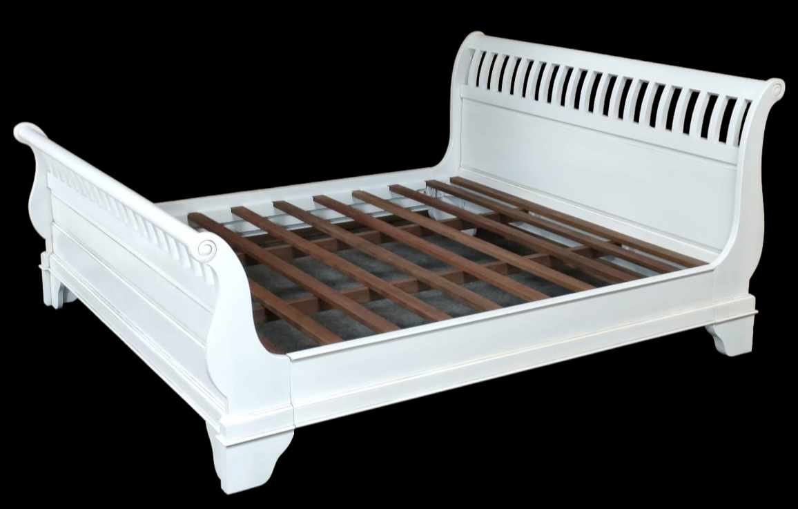 VENUS SLATED SLEIGH BED