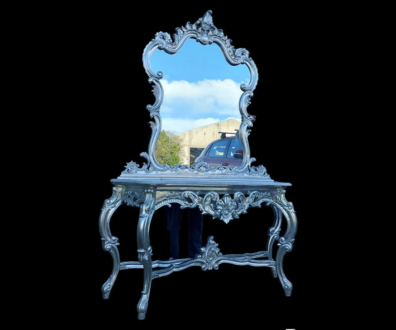 French Console & Mirror