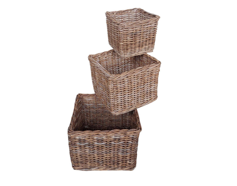 Set of 3 Rattan weaven Baskets