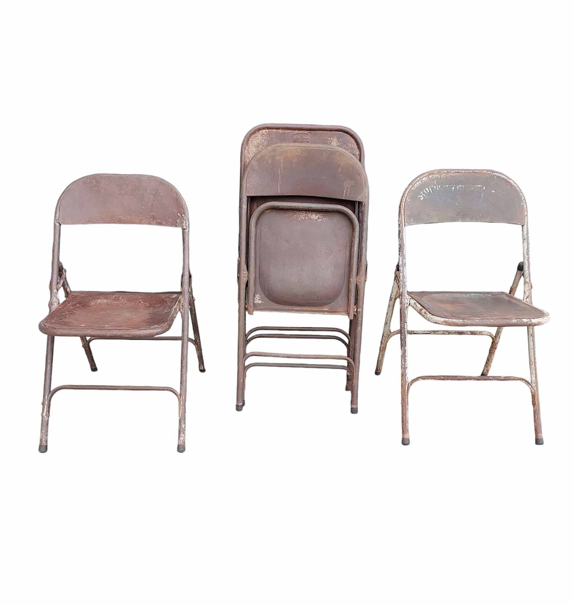 4 Vintage Industrial Chairs