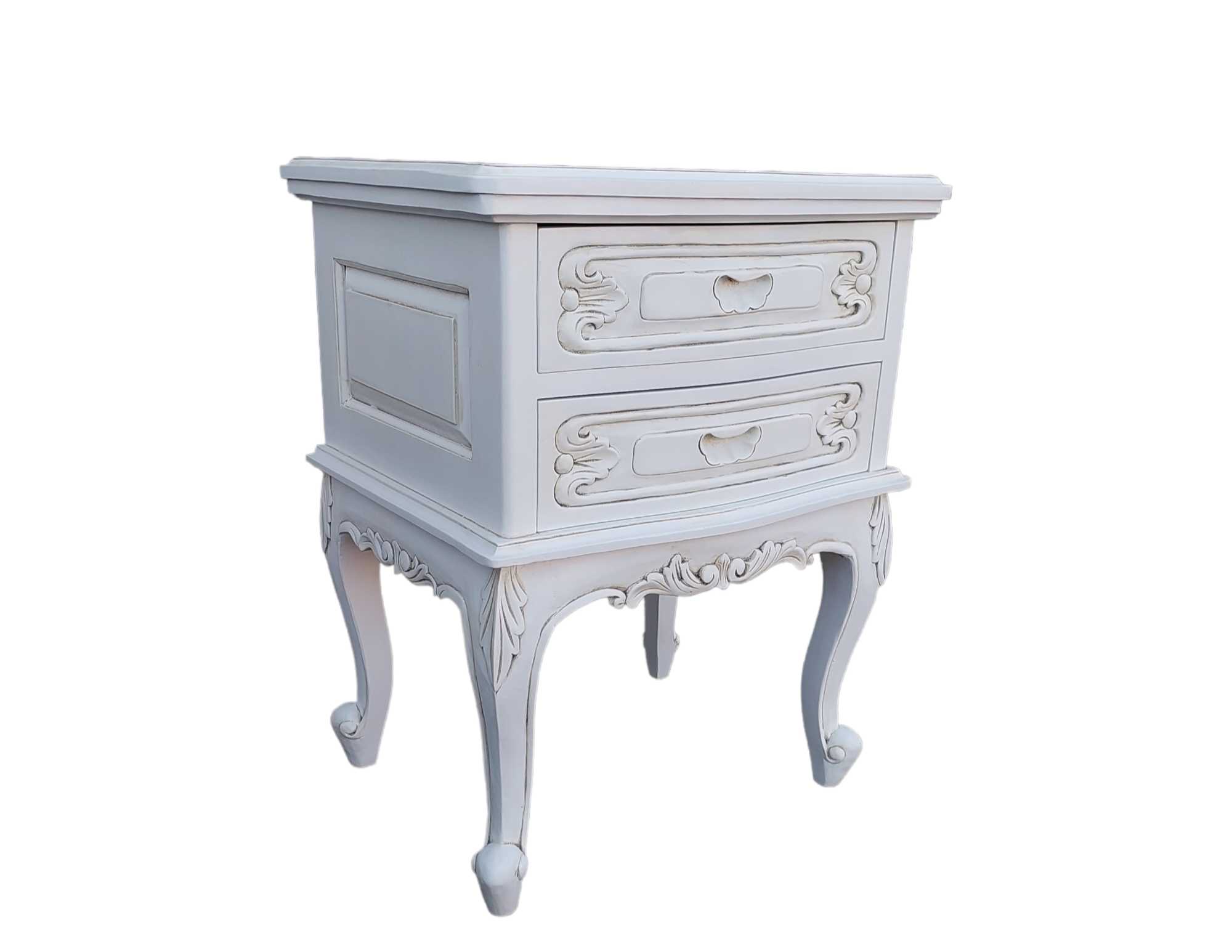 French Two Drawer Nightstand