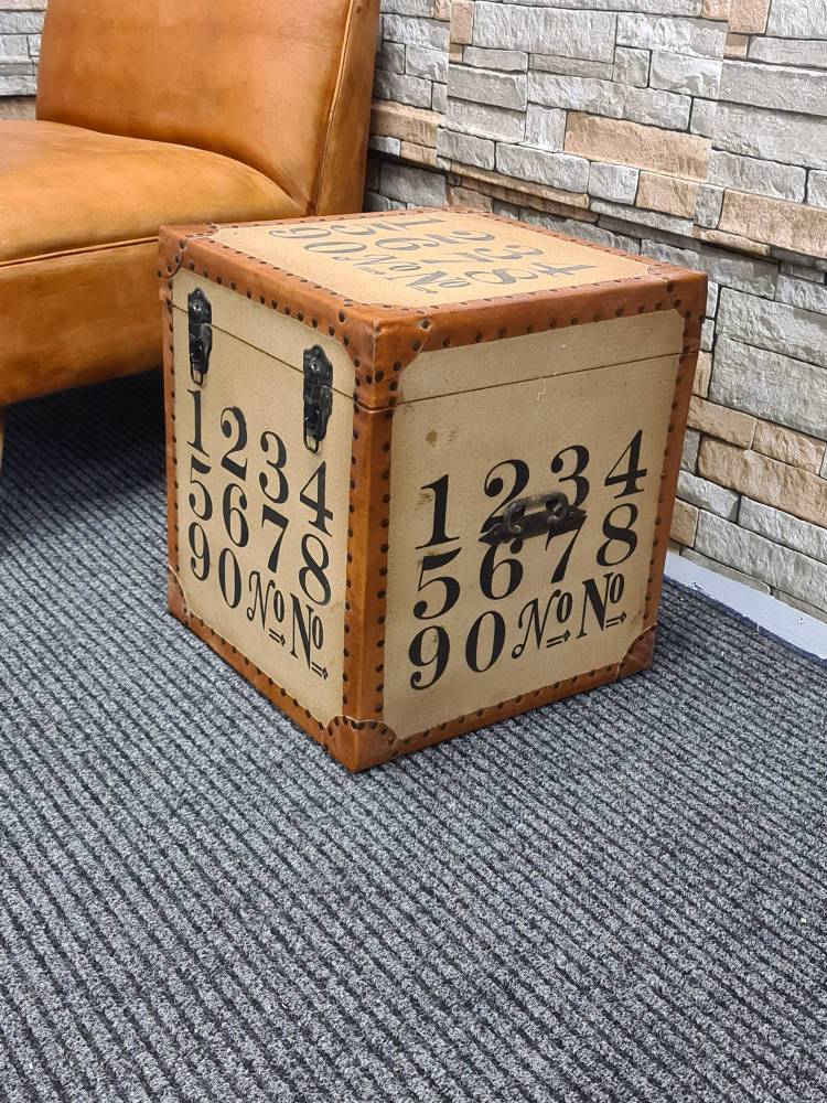 Rochefort French Industrial Storage Box Table