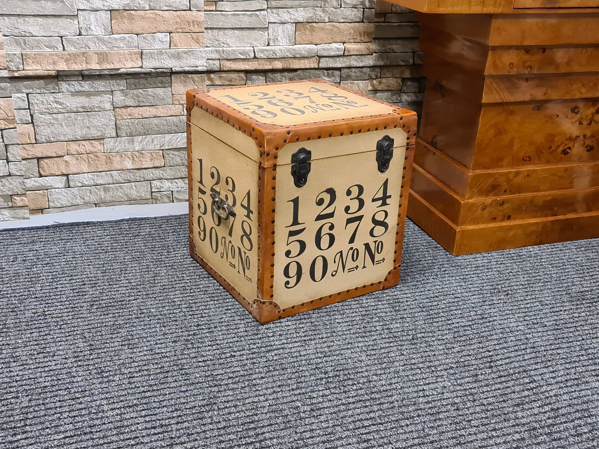 Rochefort French Industrial Storage Box Table