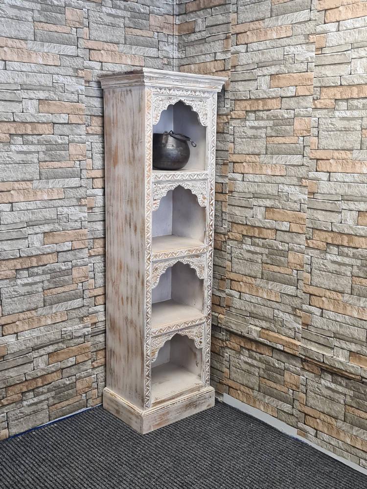 Nokha Indian Carved Bookshelf