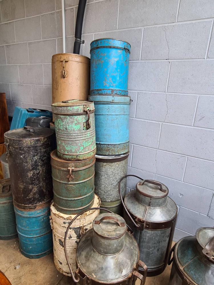 VINTAGE INDIAN CANISTERS