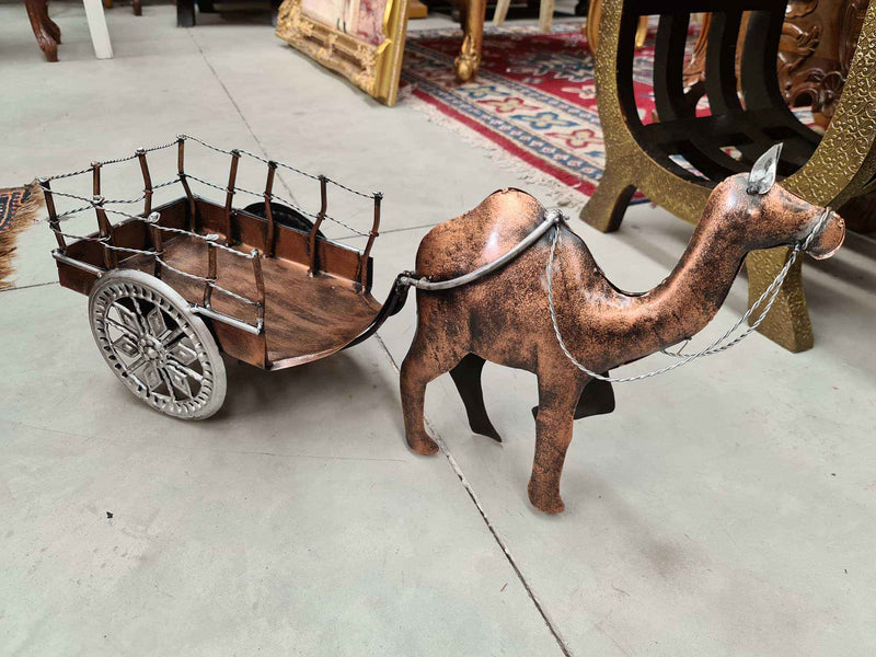 Handcrafted Indian Iron Cart & Camels