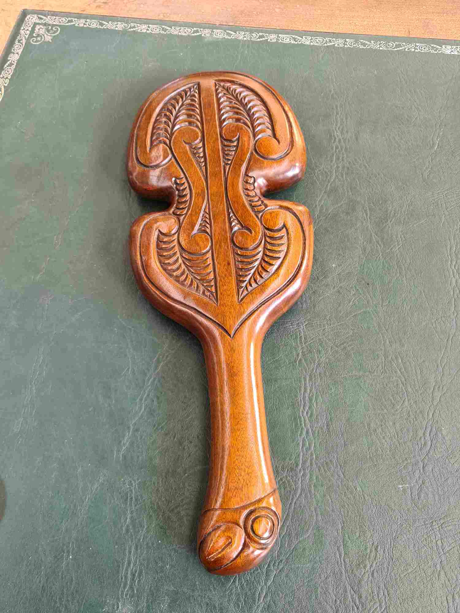 Tane Wood Carved Maori Patu