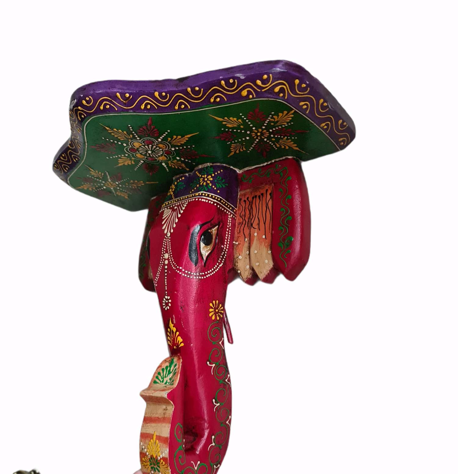 Hand Painted Indian Elephant wall Shelf