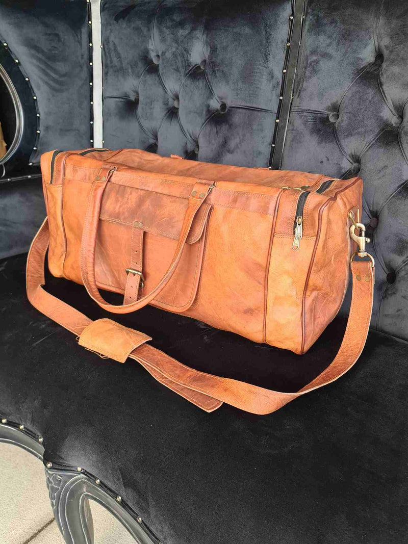 Borsa Da Viaggio Leather Travel Bag