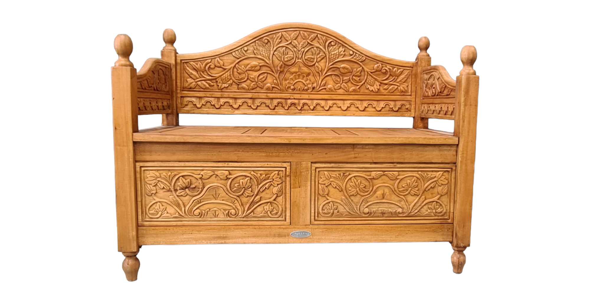 CARVED HALL SEAT