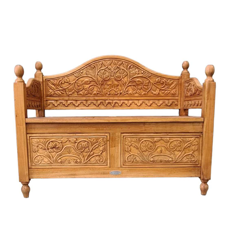 CARVED HALL SEAT