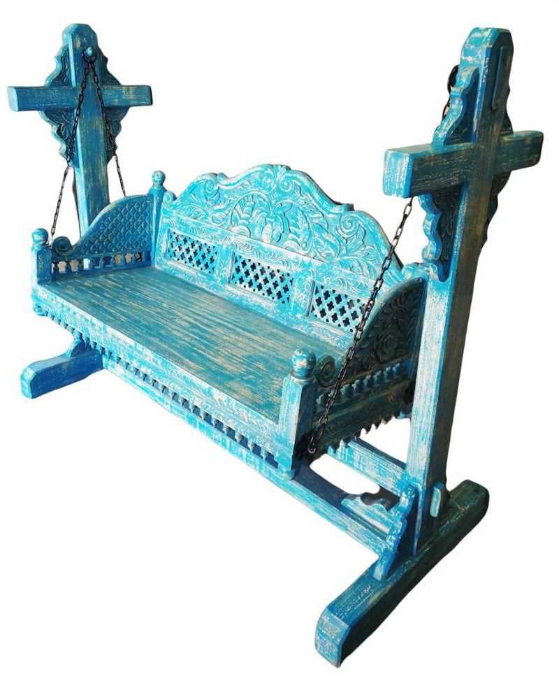 Hand Carved Indian Palace Swing